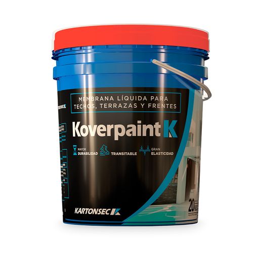 Membrana Líquida Para Techos 20 Kg Rojo Kartonsec