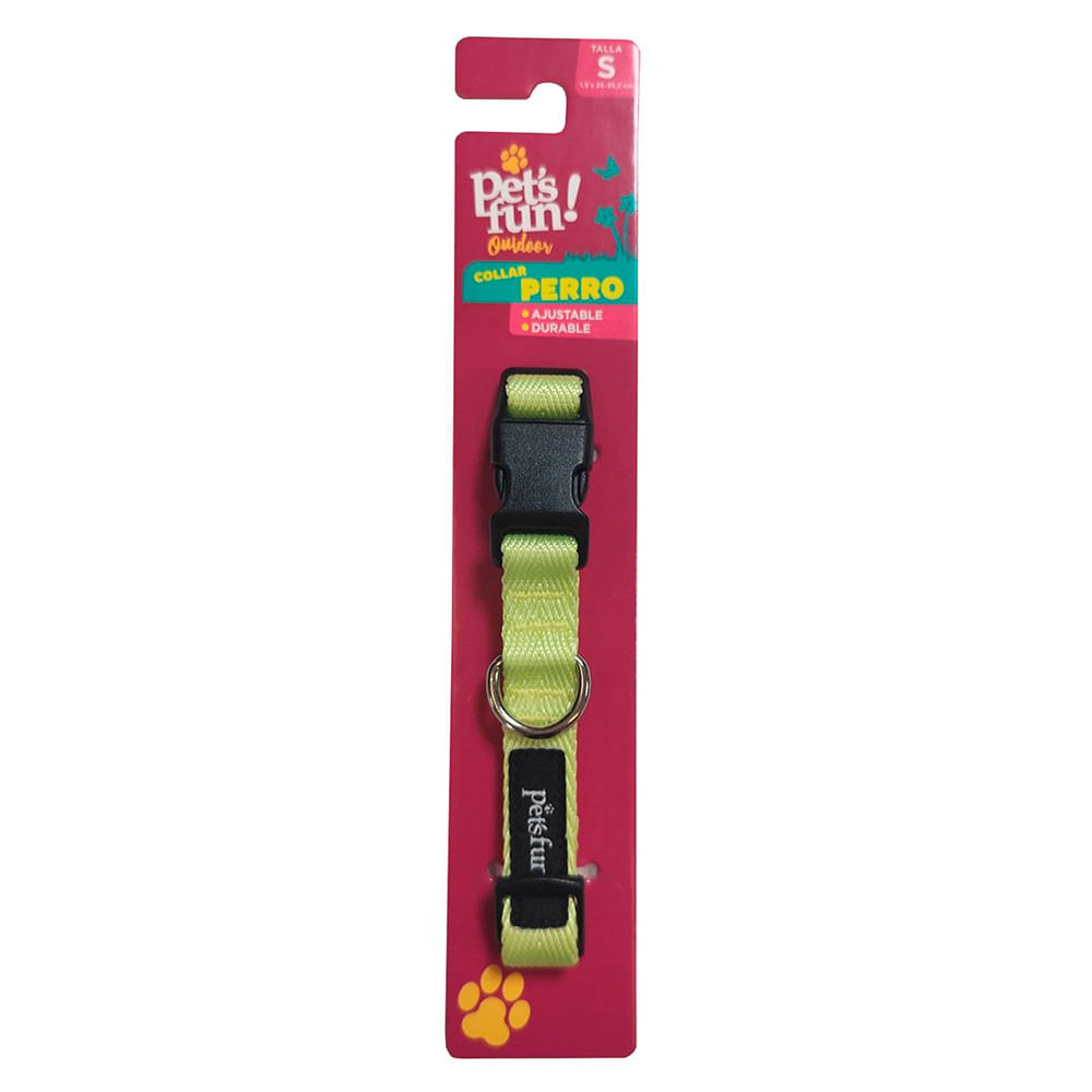 Collar para Perros Talle S Verde Pet's Fun