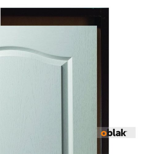 Puerta 200x70 Cm Chapa Blanco Apertura Izquierda 2 Tableros Oblak