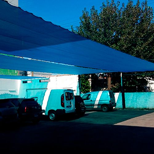 Media Sombra Precortada Azul 4,2X5 Mts Cec