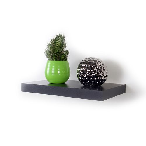 Estante Flotante 40x25x4 Cm Melamina Gris Ceniza Sc Metalurgica