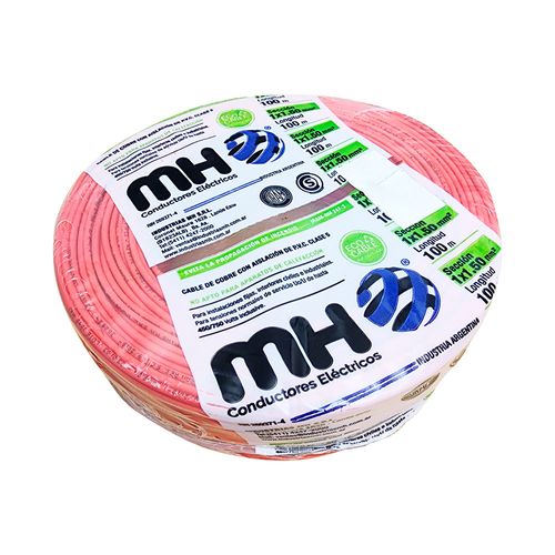 Cable Unipolar 1.50 Mm Rojo X 50 Mts Mh Industrias Mh