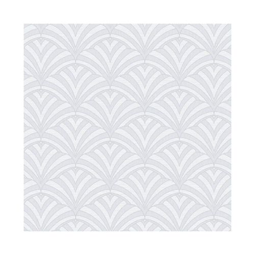 Empapelado Vinílico Plata 1000 X 50 Cm Oriental Muresco