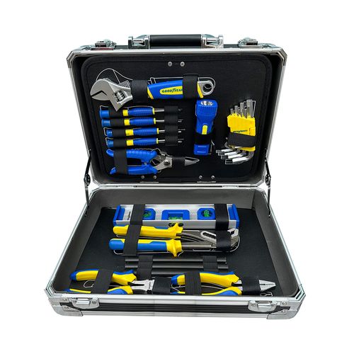 Set de Herramientas Manual 113 Piezas con Maletín Aluminio Goodyear