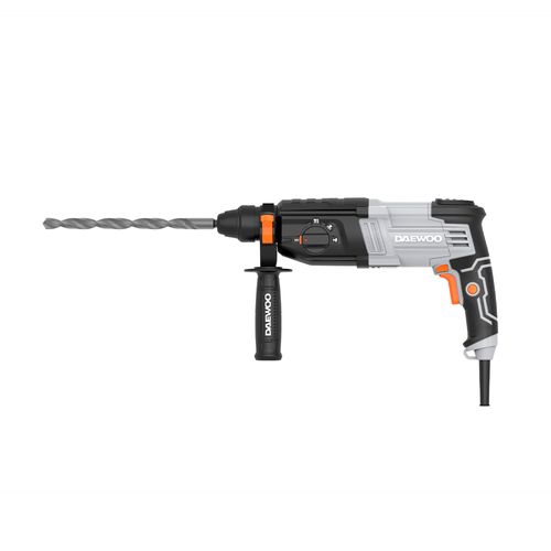 Rotomartillo 1050 W + Cincel Plano + Cincel Punta + 3 Brocas + Mango Auxiliar Daewoo