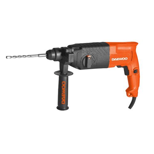 Rotomartillo 800 W + Cincel Plano + Cincel Punta + 3 Brocas Daewoo