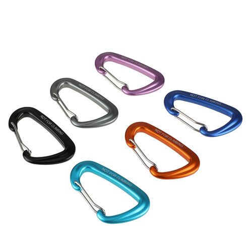 Set Mosquetones Aluminio 6 Piezas Alpes