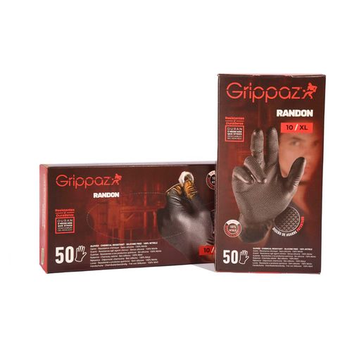 Guantes de Nitrilo Negro T10 50 Un Randon