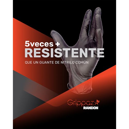 Guantes de Nitrilo Negro T10 50 Un Randon