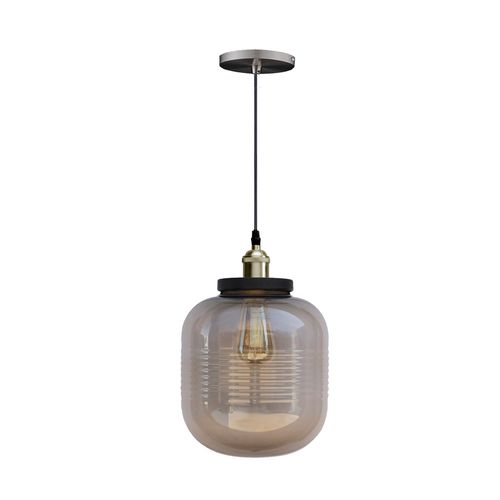 Colgante Ring 1 Luz E27 Transparente Vintage Fuinyter