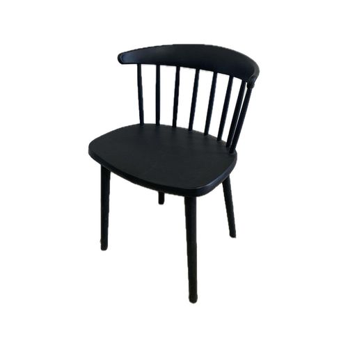 Set 4 Sillas 78x48x42 Cm Polipropileno Negro Marina Quality Plastic
