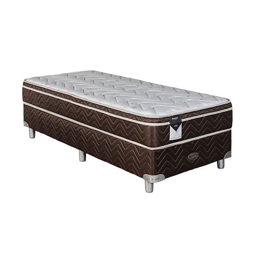 Sommier y Colchón One 1 Plaza 80x190x58 Cm Springwall