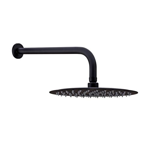 Ducha Lluvia Negro 25 Cm Piazza