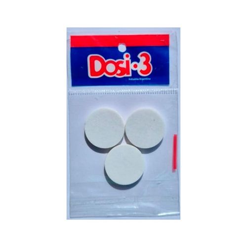Tope Goma Eva 12x9,5x0,50 Cm Blanco 3 Un Dosi 3