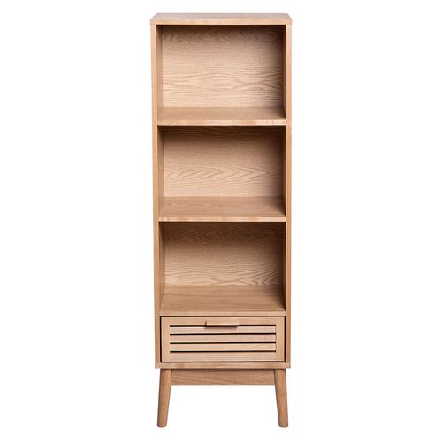 Biblioteca 4 Espacios 120x40x30 Cm MDF Natural Japón M+Design