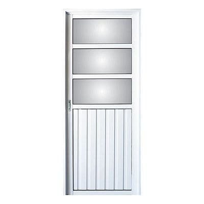 Puerta 80x200 Cm Aluminio Blanco Apertura Derecha Nexo