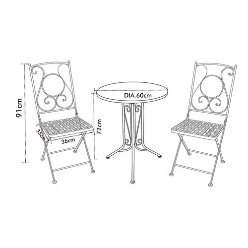 Set Comedor Acero 2 Personas Morella Outzen