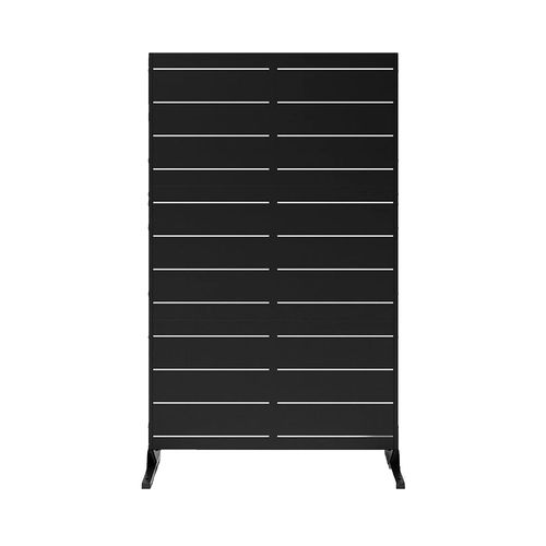 Divisor de Ambiente 115x190x50 Cm Acero Negro con Pie Cintek