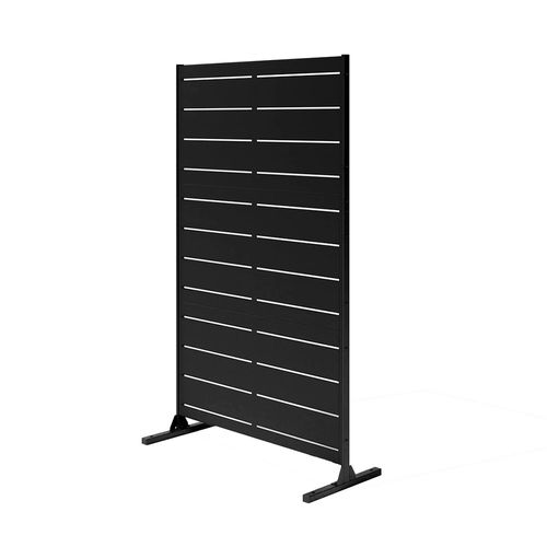 Divisor de Ambiente 115x190x50 Cm Acero Negro con Pie Cintek