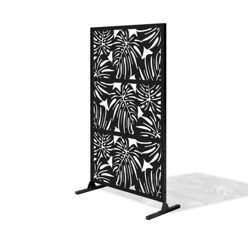 Biombo Decorativo 190x120 Cm Acero Negro M53 Cintek