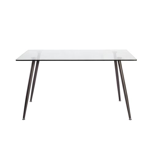 Mesa Comedor Pop Vidrio Templado 1.20 Pata Negra Decototale