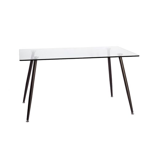 Mesa Comedor Pop Vidrio Templado 1.20 Pata Negra Decototale