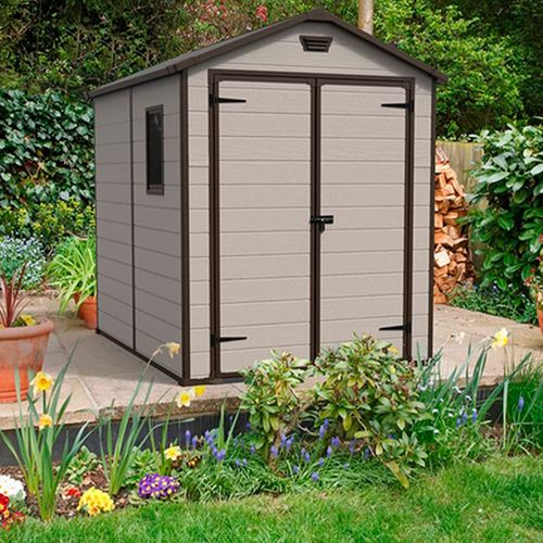 Depósito de Jardín Polipropileno Beige 185,8x236,8 Cm Manor 6X8 Keter