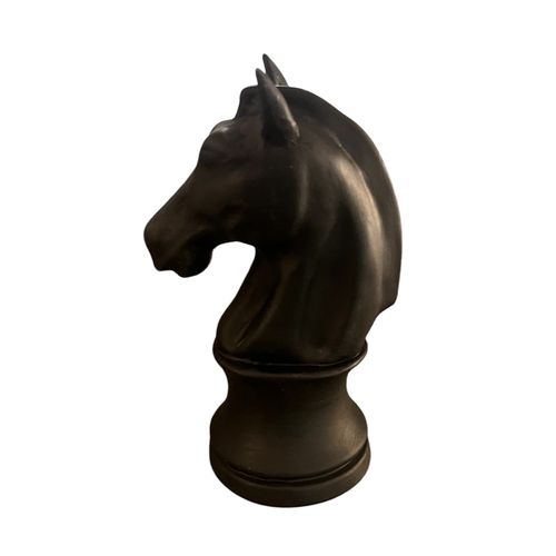 caballo de ceramica 20x15 negro
