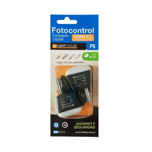 Fotocontrol 1500W Todo Tipo de Lámparas Light House