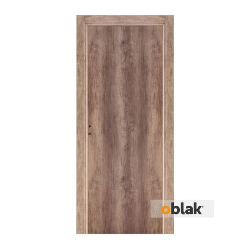 Puerta 200x80 Cm Madera Nogal Apertura Derecha Teks Oblak