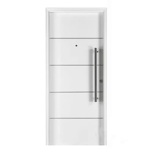 Puerta 200x80 Cm Blanco Apertura Izquierda con Aplique Oblak