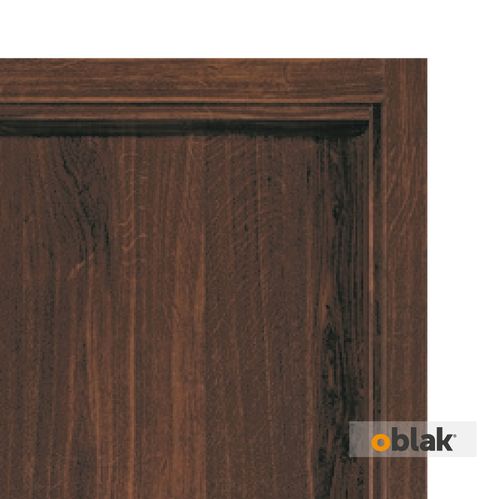 Puerta 200x80 Cm Acero Marrón Apertura Derecha M1983 Oblak