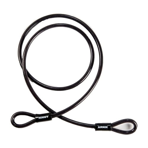 Candado Multiuso Acero/Plástico 12x1800 Mm Negro Arnik