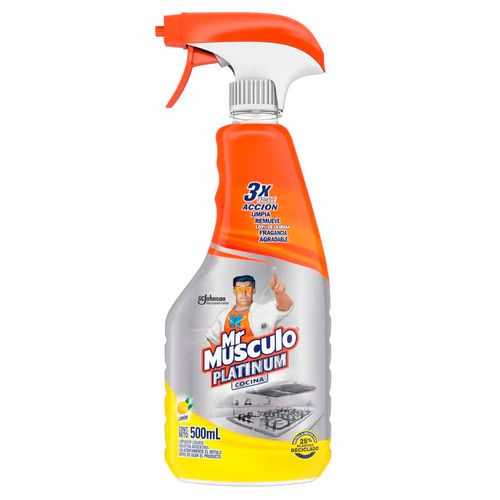 Limpiador Cocina Triple Acción Limón 500 Ml Mr Musculo