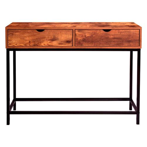 Mesa Auxiliar 75x100x30 Cm PB/Metal Marrón Oregón M+Design