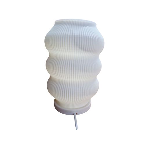 Velador Jazmin 3D 1 Luz E27 Blanco Elkas