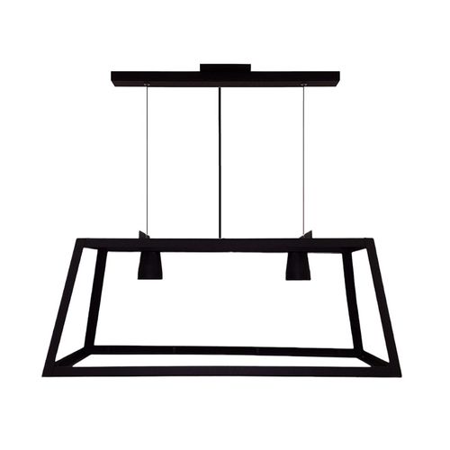 Colgante Industrial 2 Luces E27 Negro Avanti Luce