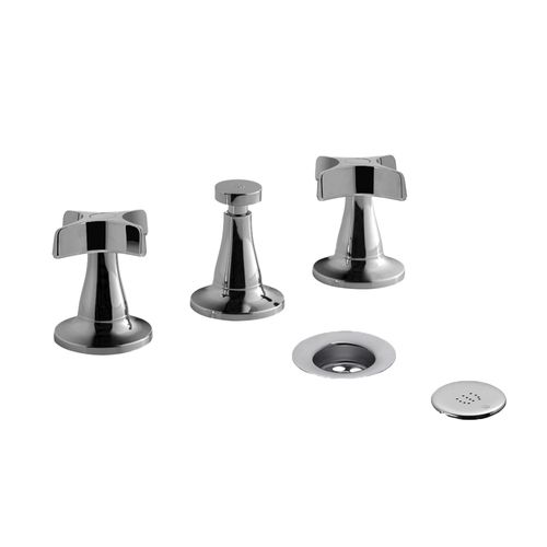 Grifería para Bidet Bimando Cromado Pétalo FV