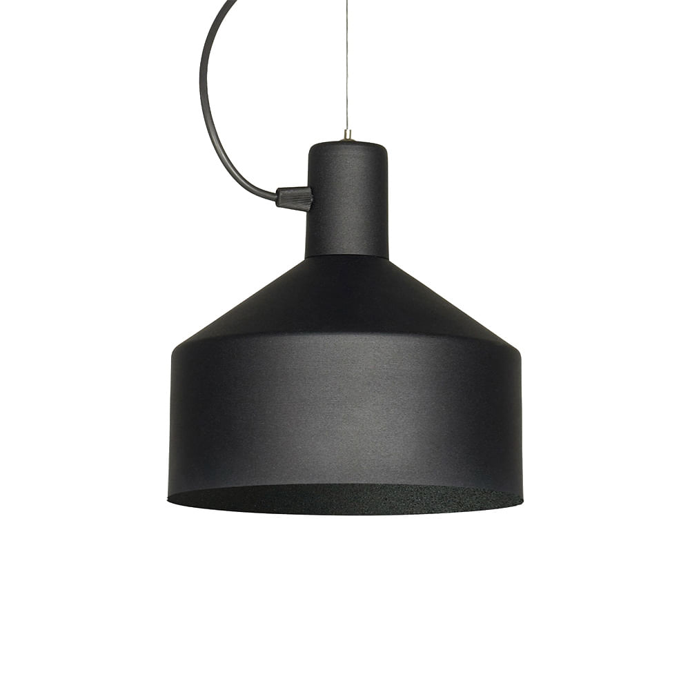 Colgante Eolo 1 Luz E27 Negro Texturado Don Bell
