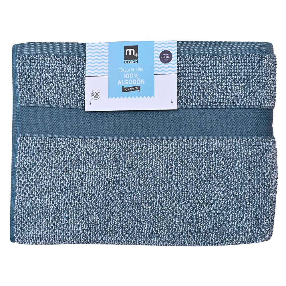 Toalla de Baño Algodón Azul Oscuro 70x140 Cm Melange Cotidiana