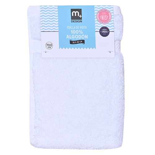 Toalla de Visita Algodón Blanco 30x45 Cm Cotidiana