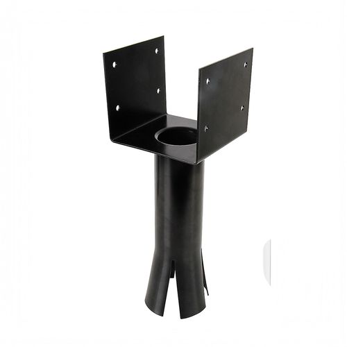Base de Columna para Amurar Negro 15x42.5x14 Cm Sc Metalurgica