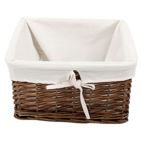 Canasto Mimbre/Tela Bajo Natural 15X30X30 Cm Hacks & Racks