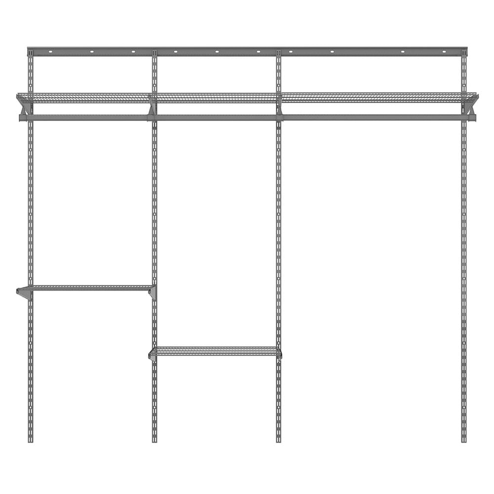 Kit Sistema Modular Triple Grafito Hacks & Racks - Easy