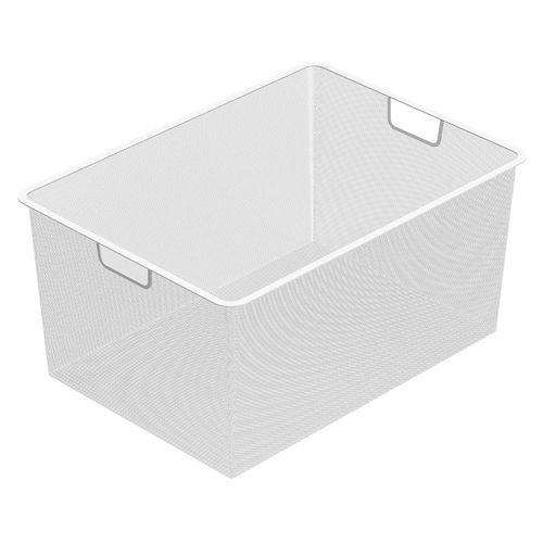 Canasto Malla Blanco 28.5X59X42.7 Cm Hacks & Racks
