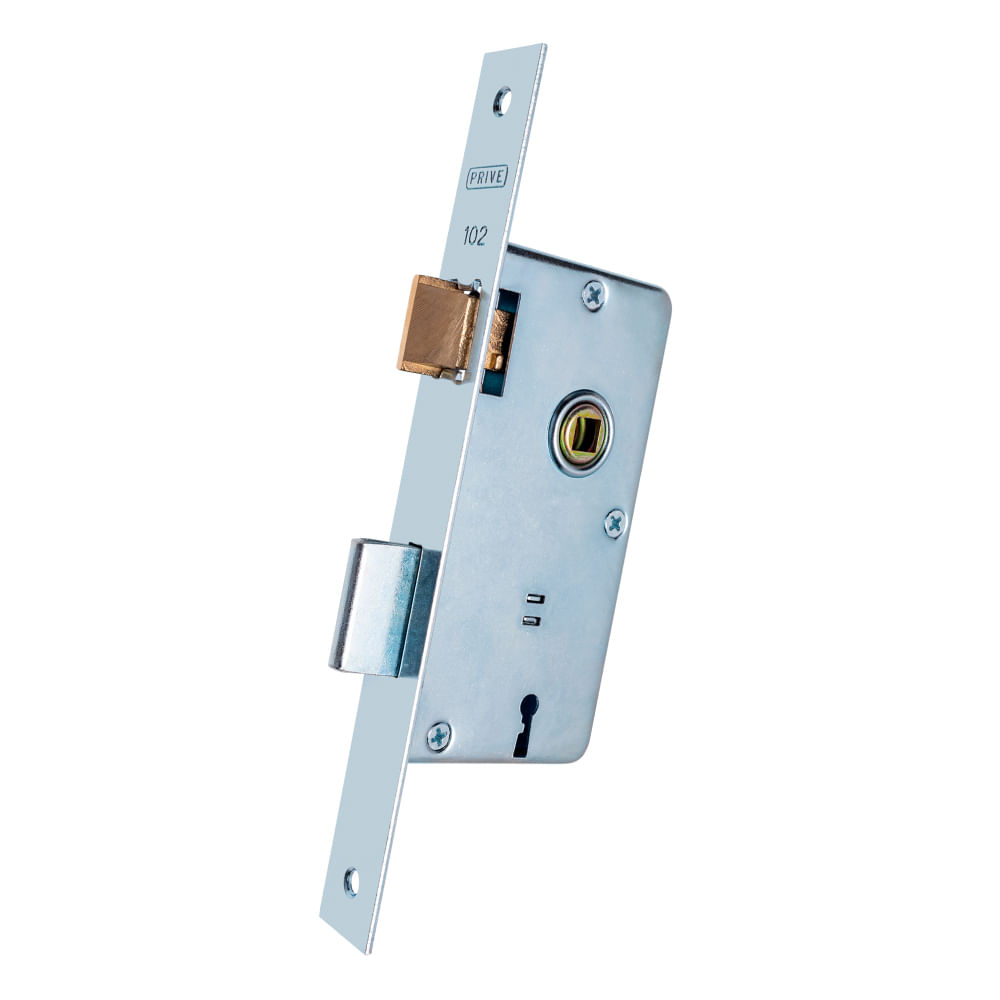 Cerradura Liviana Chapa Laminada 6,3X21,3 Cm Zincada Prive