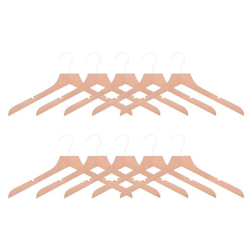 Colgador Angosto Madera 10 Piezas Hacks & Racks