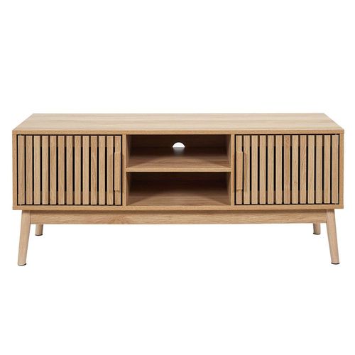 Rack para TV 117x48x40 Cm MDF Marrón Natural Atenea M+Design