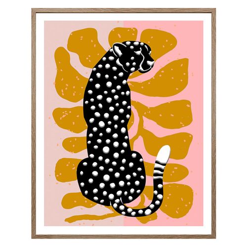 Cuadro Flores Amarillas y Negro 40x50 Cm M+Design