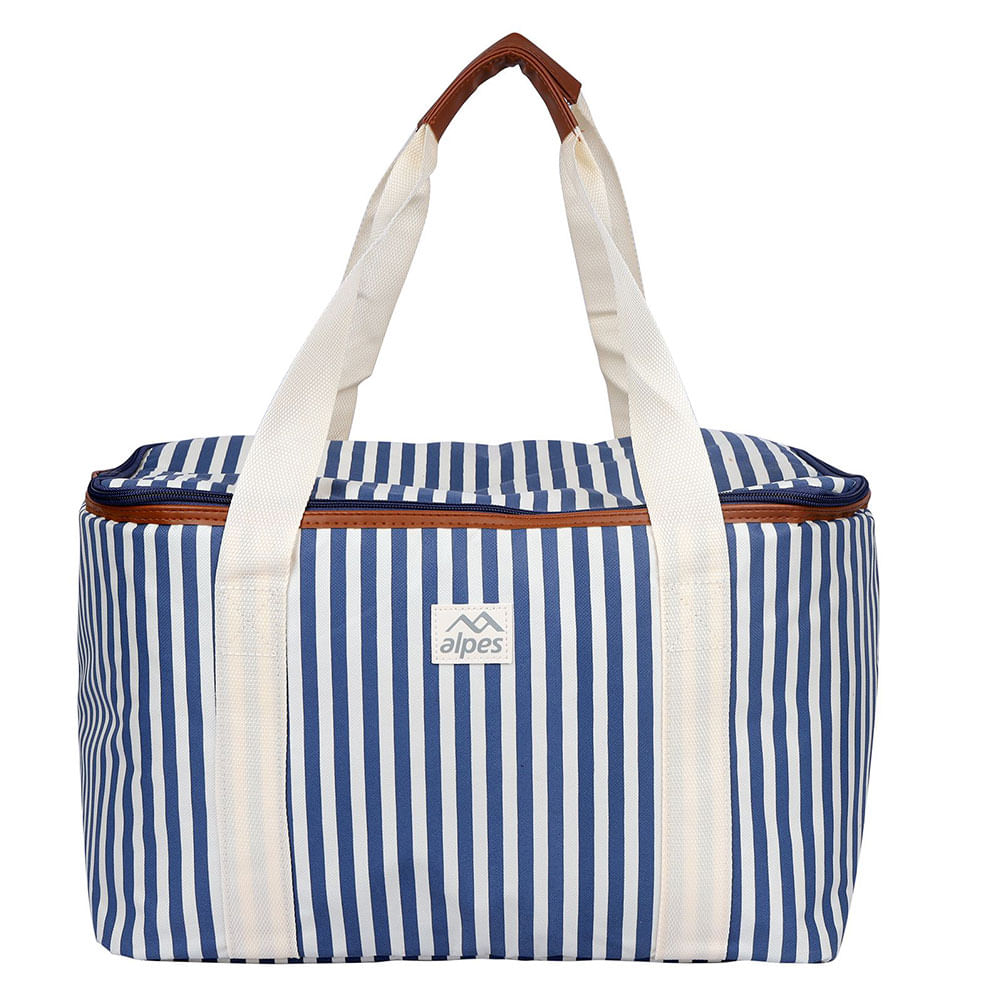 Canasta Picnic 42x27x28 Cm Rayas Alpes